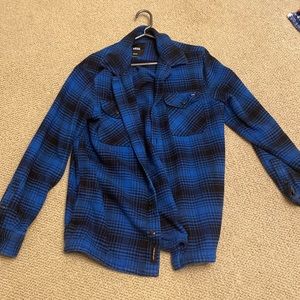 Vans Heavy Weight Jacket medium  Blue Plaid